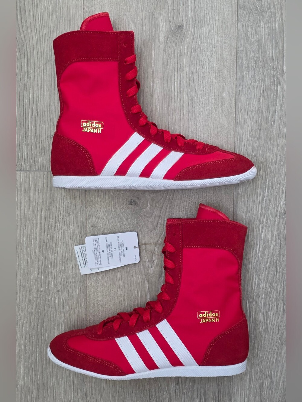 🔥 adidas Originals Japan High Red White Gold JR8121 Womens Sz 7 NWT Limited 🔥
